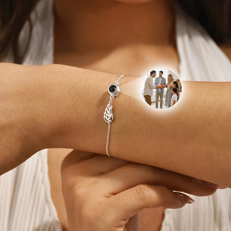 Personalizowana Bransoletka z Projekcją Zdjęcia – Ukryte Wspomnienie Blisko Ciebie