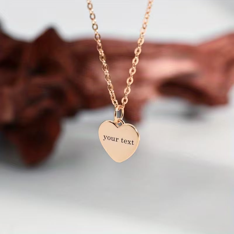 Personalizowany Naszyjnik z Grawerem – Serce