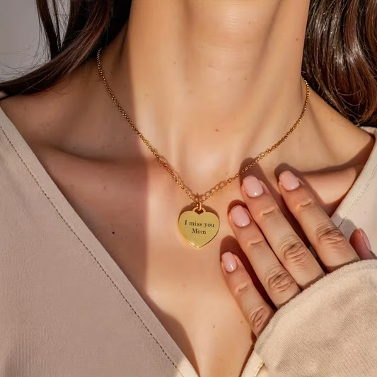 Personalizowany Naszyjnik z Grawerem – Serce