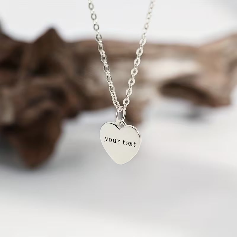 Personalizowany Naszyjnik z Grawerem – Serce