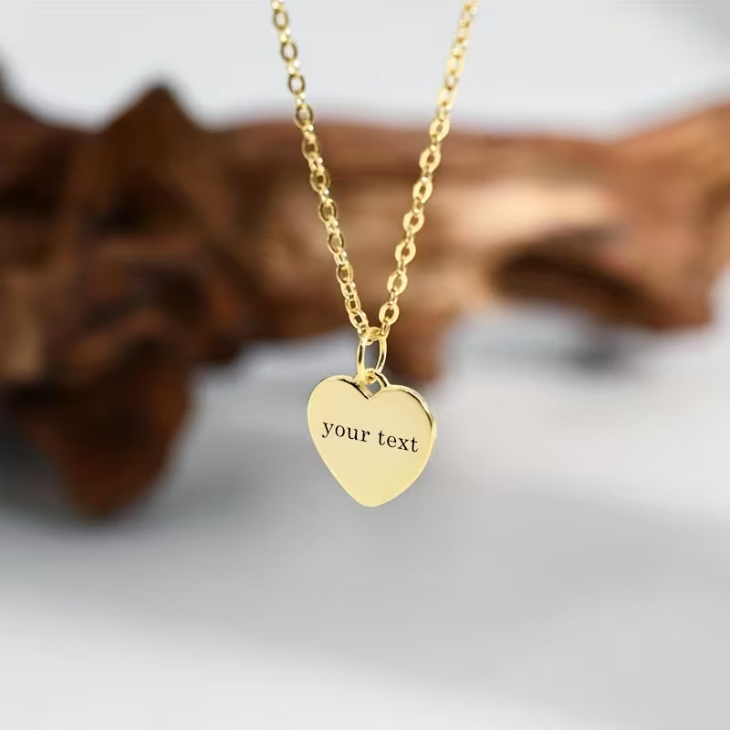 Personalizowany Naszyjnik z Grawerem – Serce